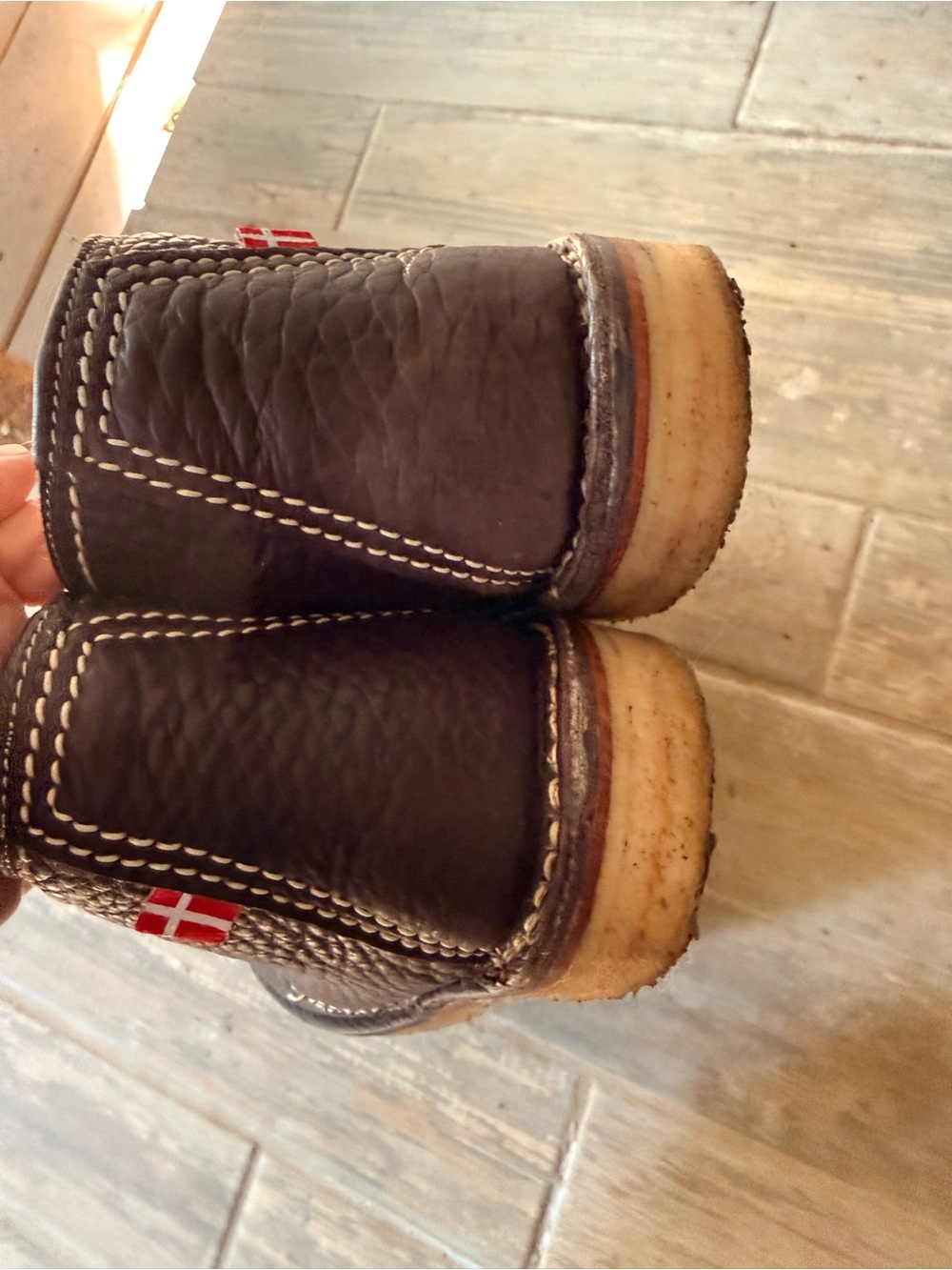 Duckfeet Grena Wool-Lined Leather Boots Brown Size 41 - Picture 4 of 7
